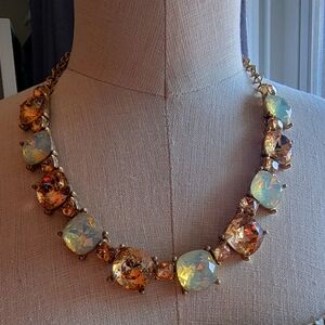 Plunder crystal rhinestone statement necklace.